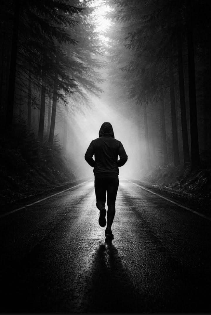 Coureur regardant derrière lui après avoir franchi la ligne d'arrivée d'un marathon